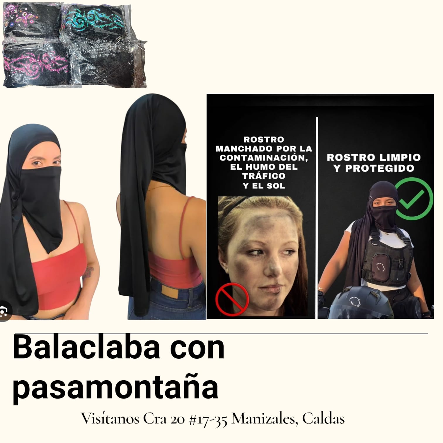 Balaclaba con pasamontaña